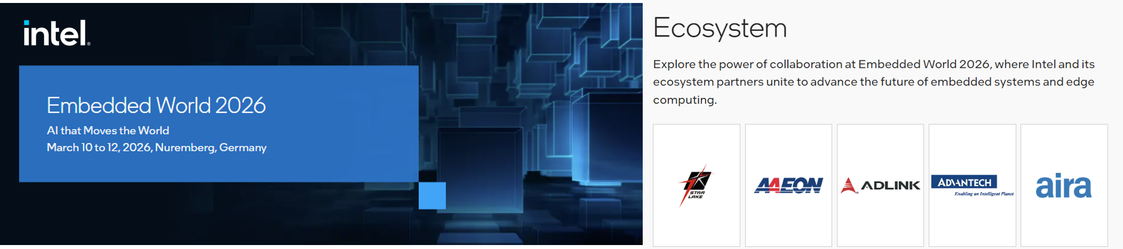 Intel Embedded World Event 2026 7STARLAKE partnership