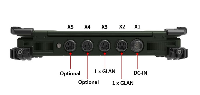 X7-Rugged Laptop D38999 Ports Rear