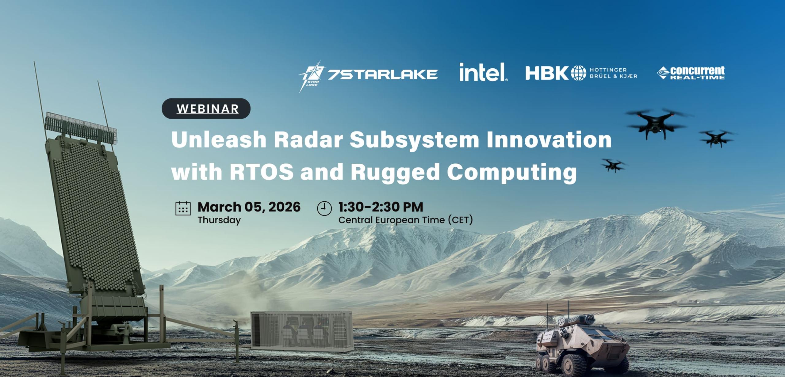  Unleash Radar Subsystem Innovation with RTOS and Rugged Computing