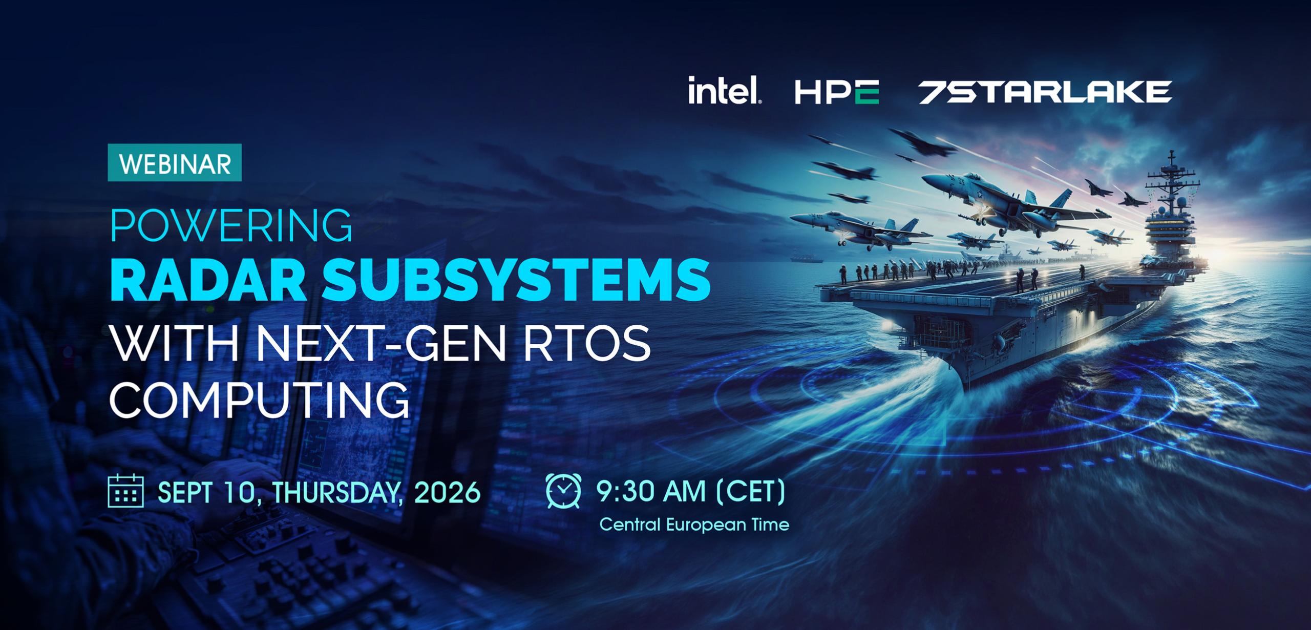 Webinar Powering Radar Subsystems with Next-Gen RTOS Computing
