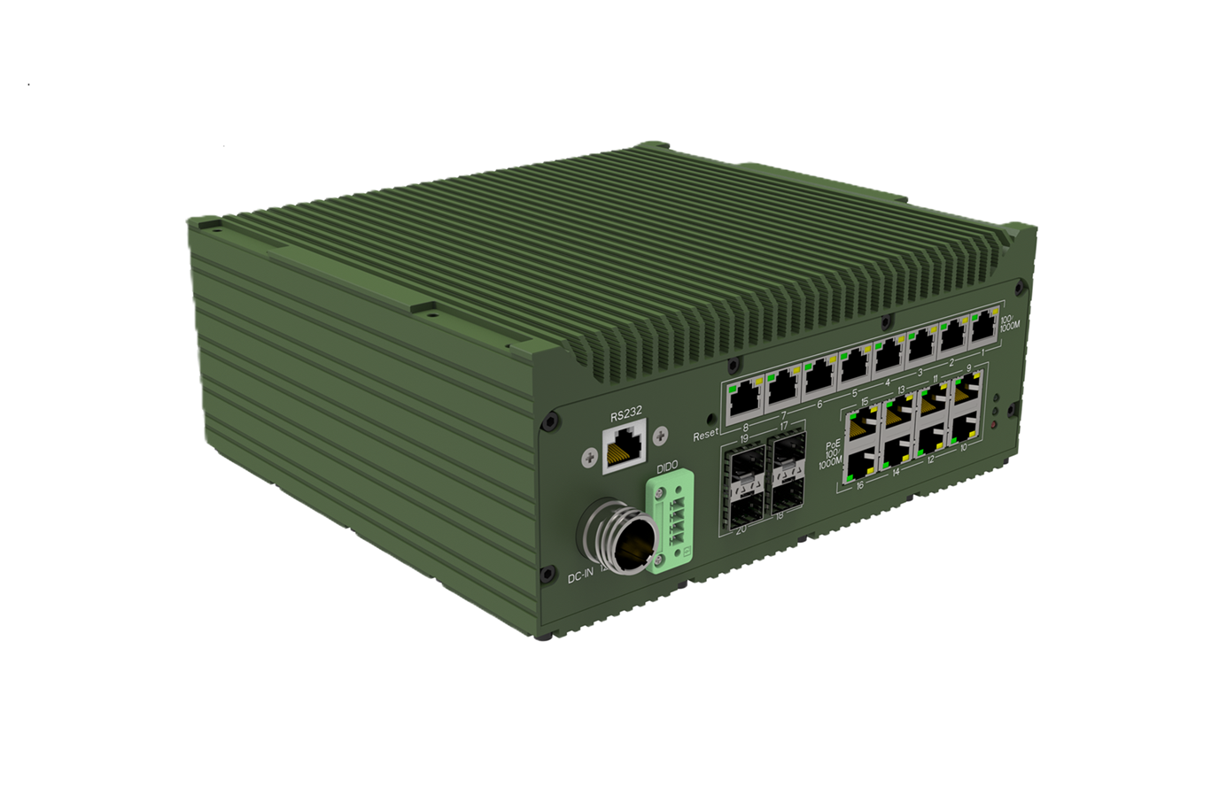 THOR200-PE20 Rugged PoE Switch