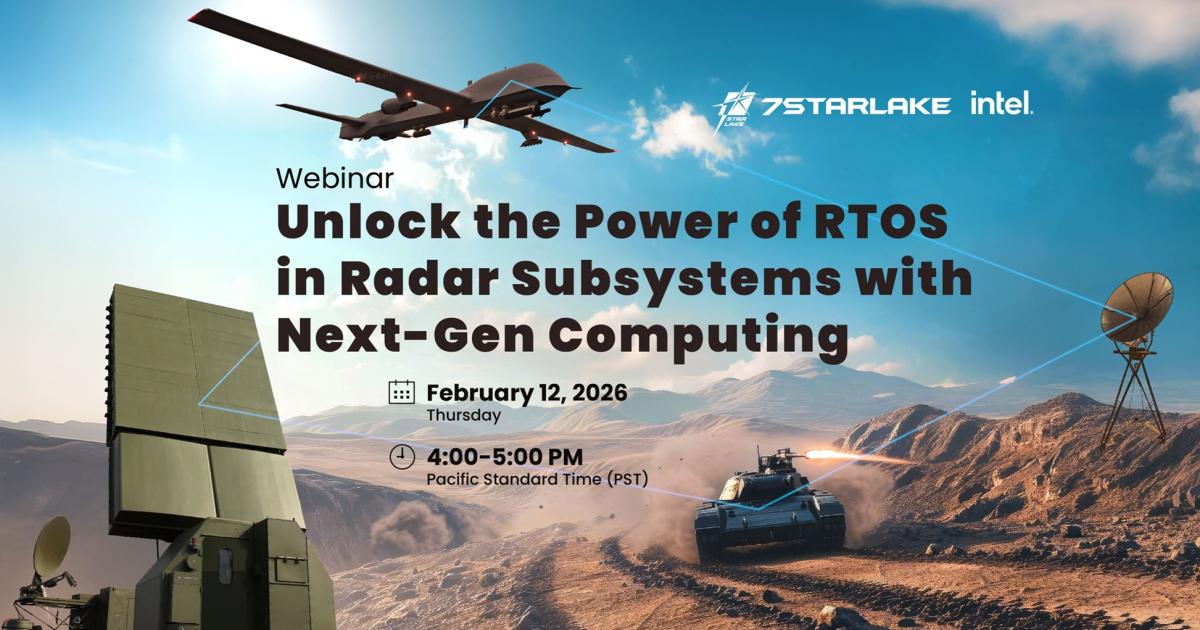 [Webinar] Unlock The Power Of RTOS In Radar Subsystems with Next-Gen ...