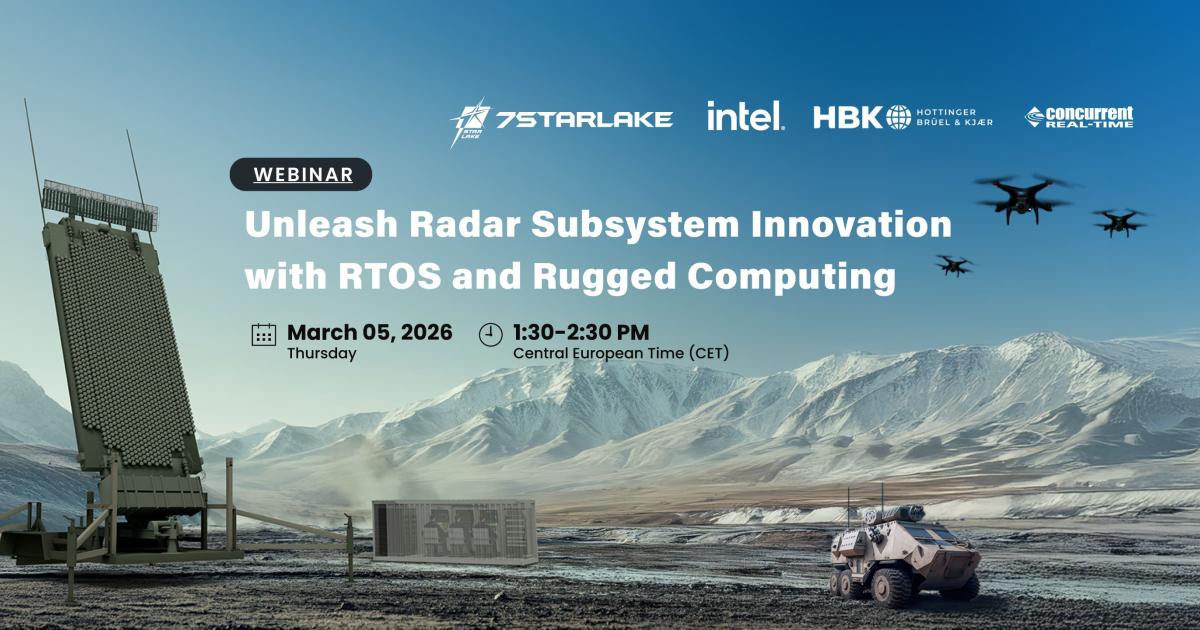 [Webinar] Unleash Radar Subsystem Innovation with RTOS and Rugged ...